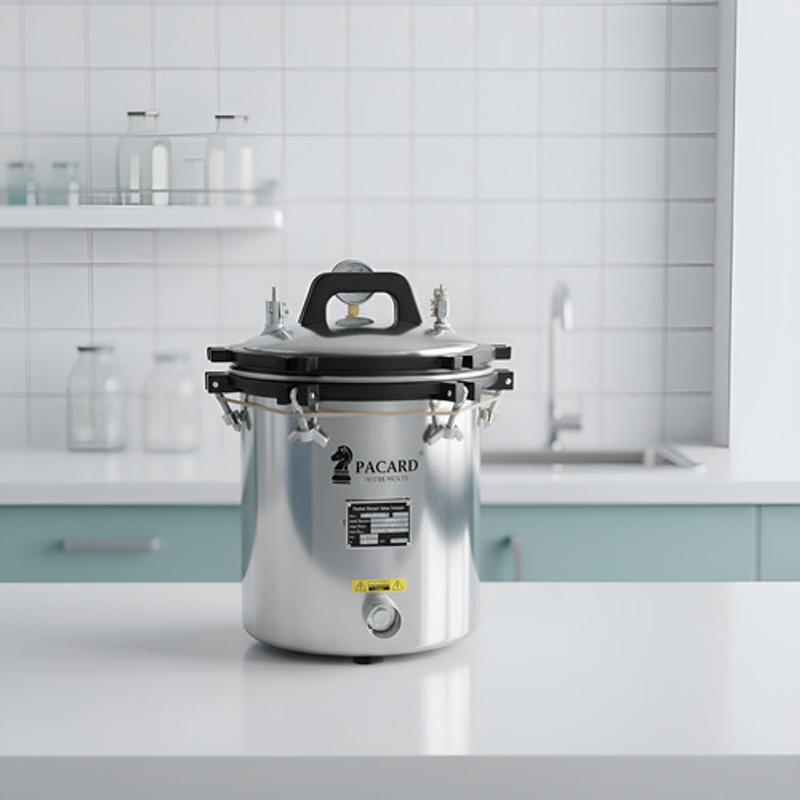 Esterilizador Autoclave Médico Pacard Único Panel T° 18l 2