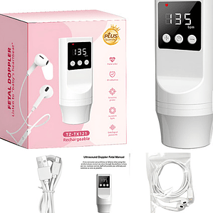 Monitor Fetal Doppler Latido Recargable Usb Agudeza Superior