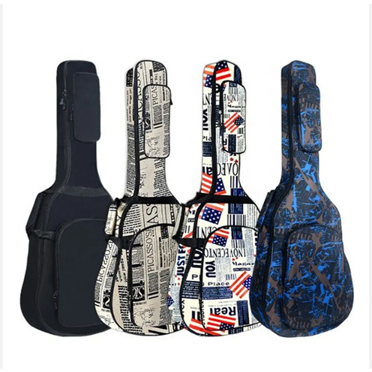 Funda Guitarra Acústica Music Style Estuche Express Color Beige 2