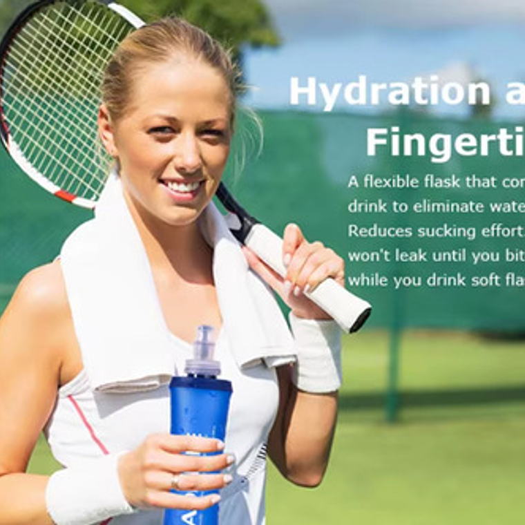 Botella De Agua Plegable Running Única 620cc Original Pacard 4