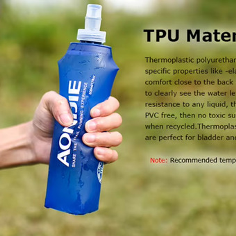 Botella De Agua Plegable Running Única 620cc Original Pacard 7