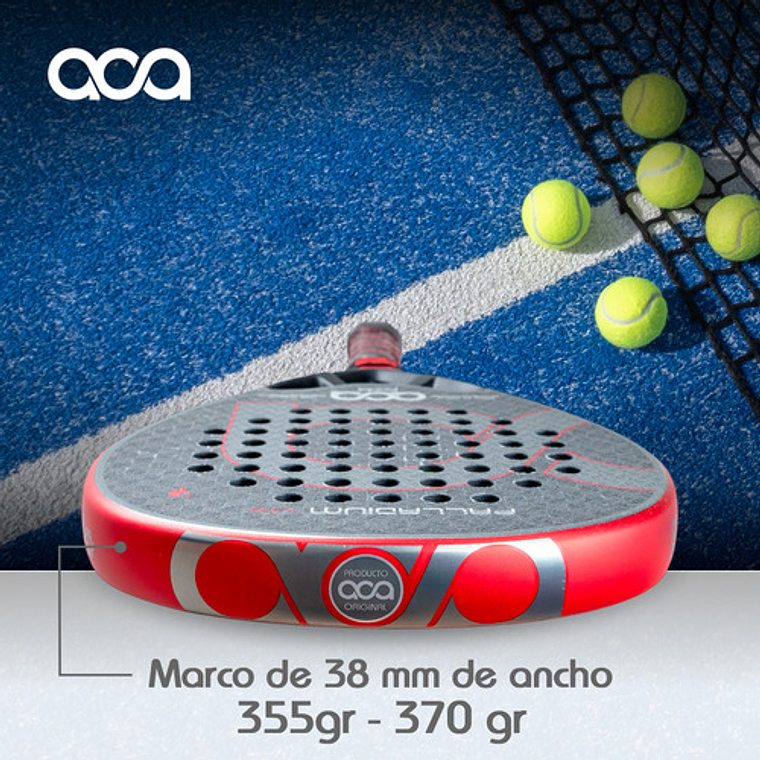 Pala De Pádel Aca Padel Palladium Ltd Color Negro Para Alto Rendimiento 10