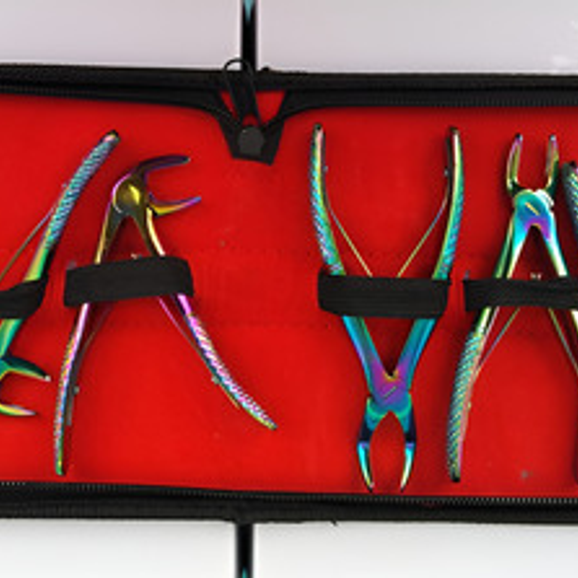 Set Completo Fórceps Pediátricos Arcoiris Pacard Estuche 1