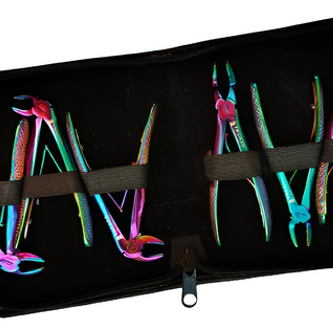 Set Completo Fórceps Pediátricos Arcoiris Pacard Estuche 2