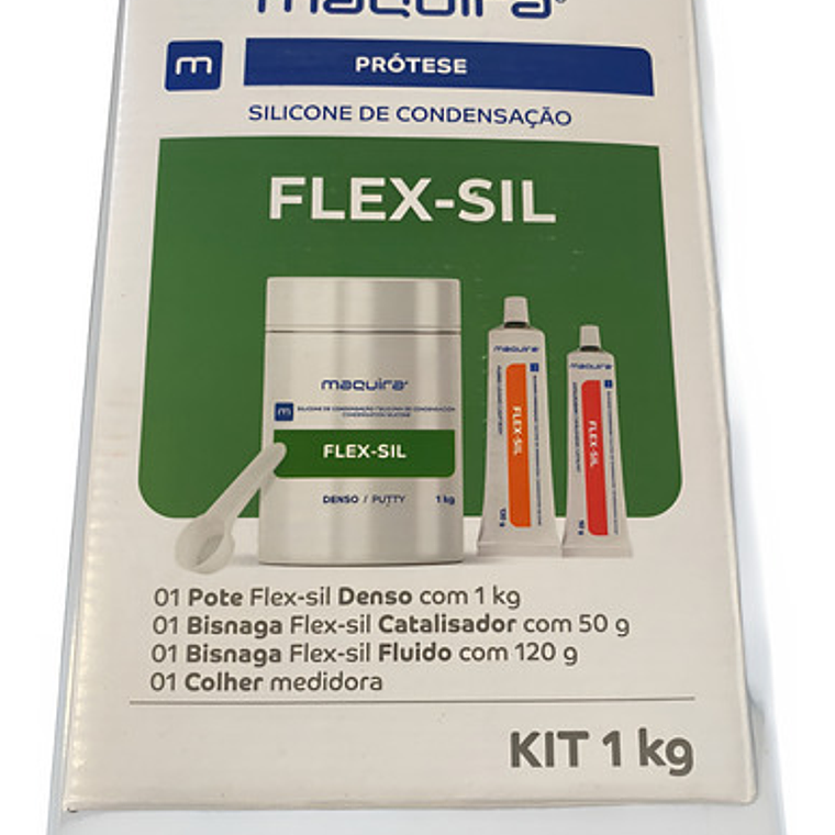 Kit Silicona Condensación Impresión Flex-sil 1kg Maquira 2