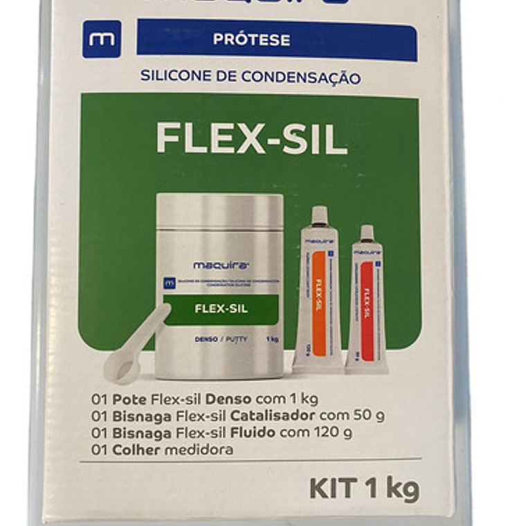Kit Silicona Condensación Impresión Flex-sil 1kg Maquira 3