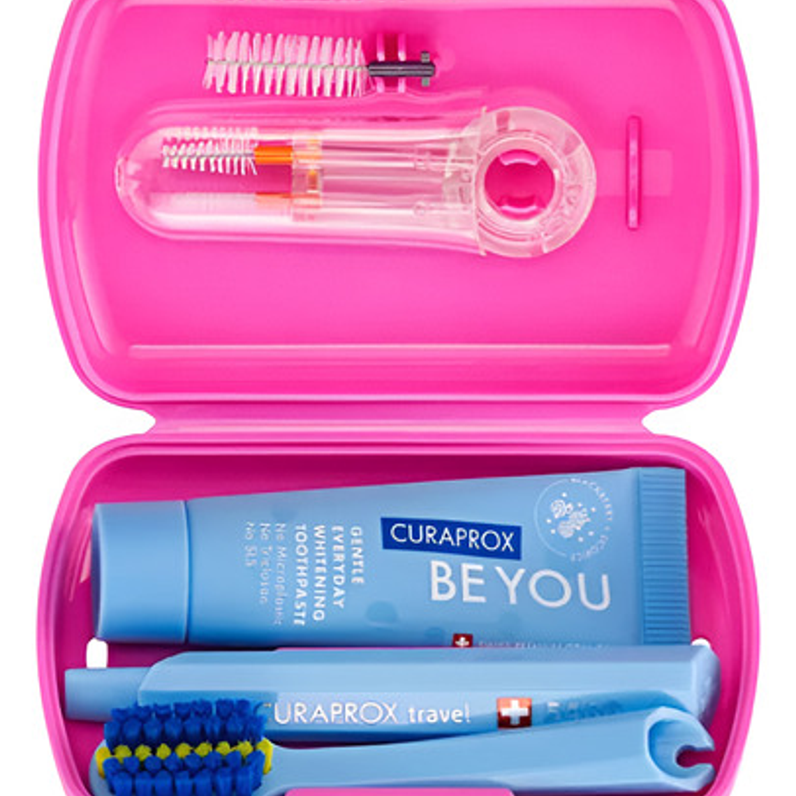 Set Dental Viaje Curaprox Ortodoncia Calidad Suiza Colores 1
