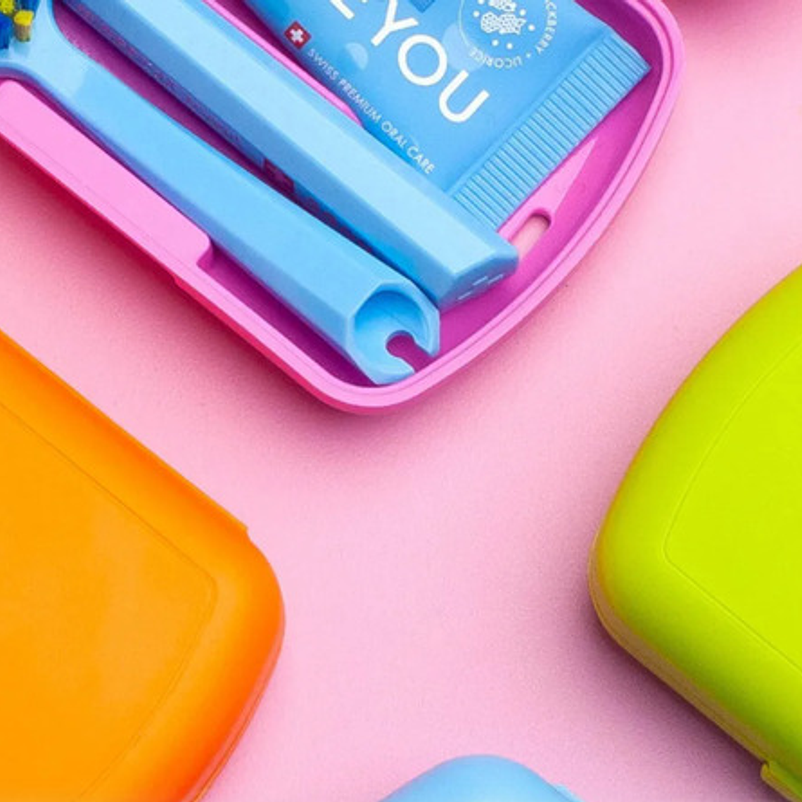 Set Dental Viaje Curaprox Ortodoncia Calidad Suiza Colores 3