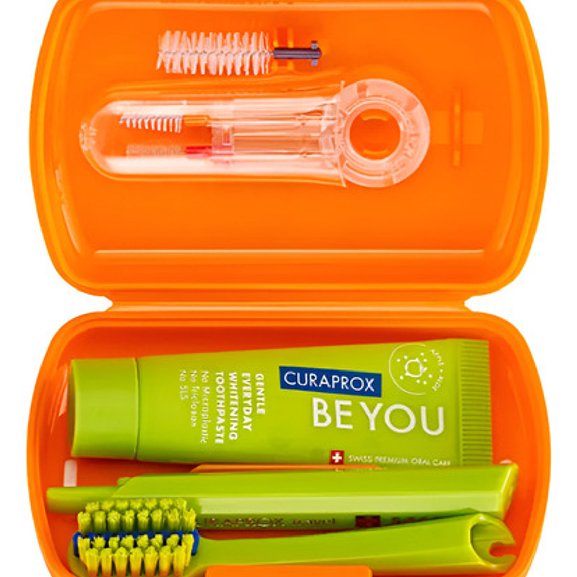 Set Dental Viaje Curaprox Ortodoncia Calidad Suiza Colores 13