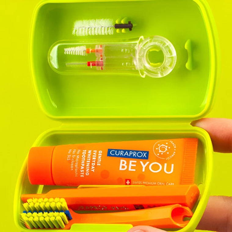 Set Dental Viaje Curaprox Ortodoncia Calidad Suiza Colores 20