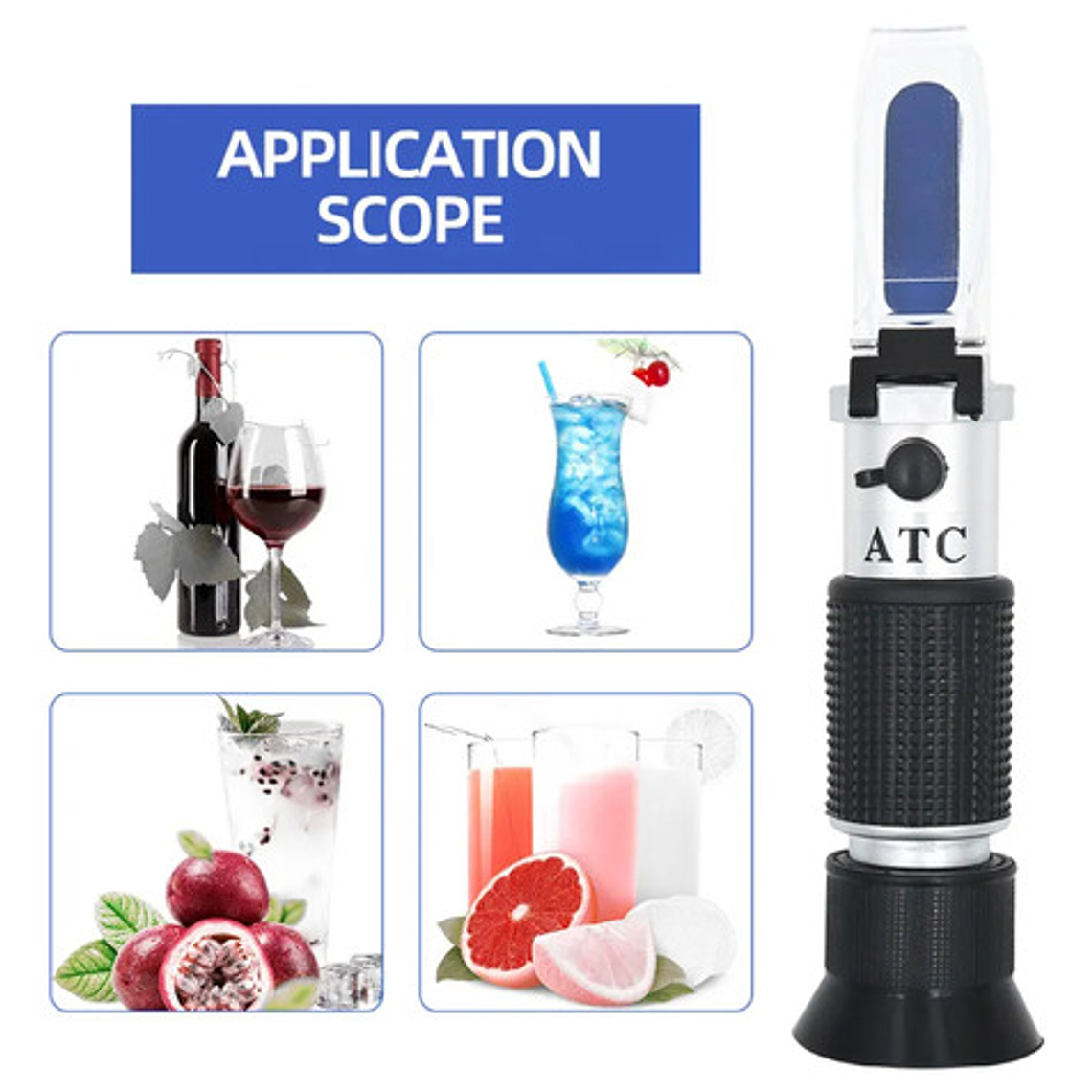 Refractometro Doble Único 0 A 32 Brix Y Sg Wort, Con Estuche 6