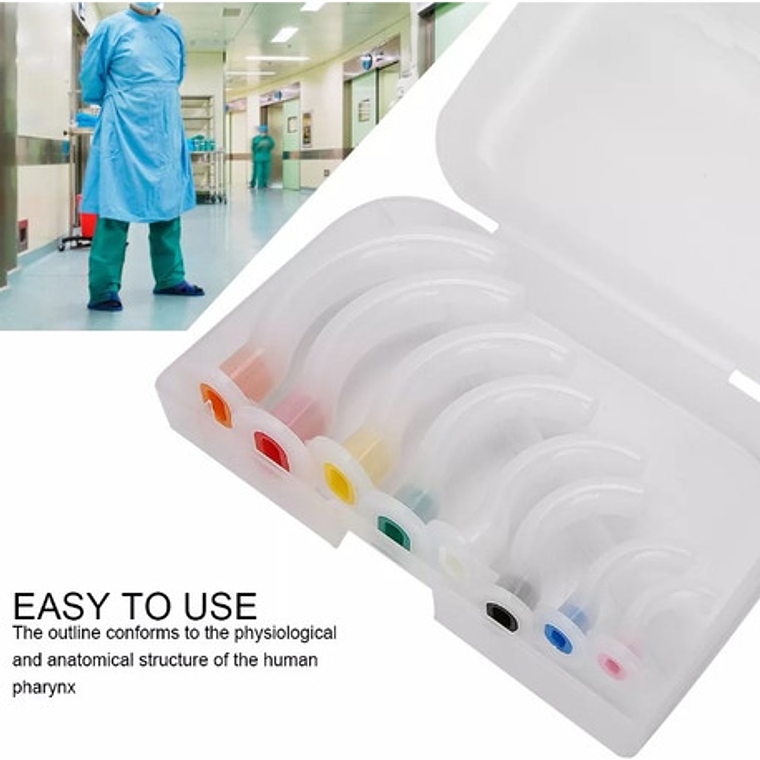 Set De Cánulas Orofaríngeas ( Mayo O Guedel) 8u En Caja Full 2