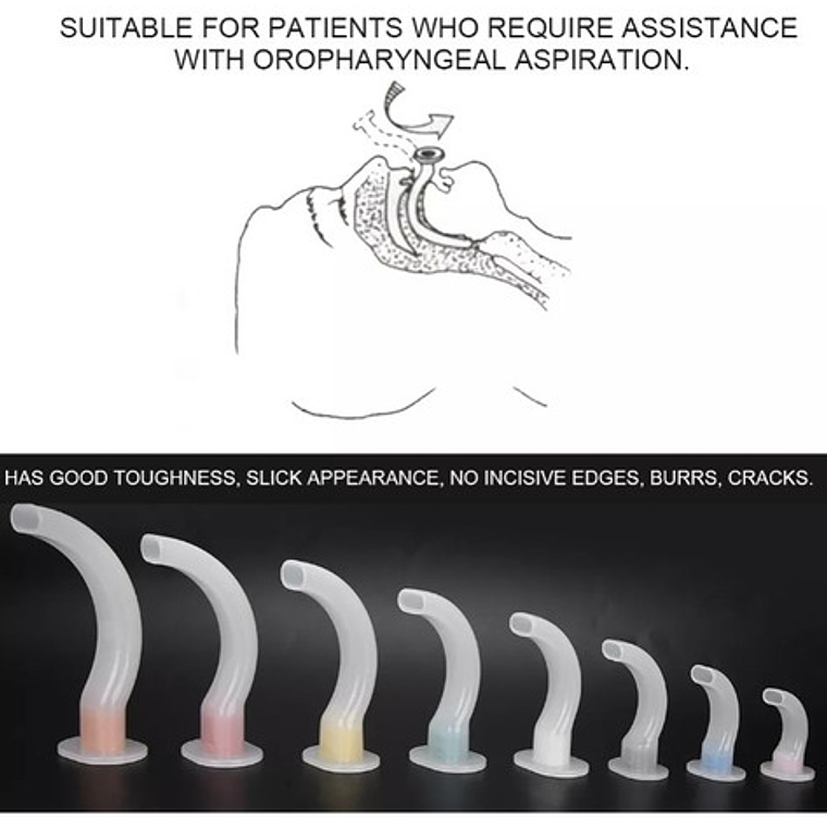 Set De Cánulas Orofaríngeas ( Mayo O Guedel) 8u En Caja Full 3