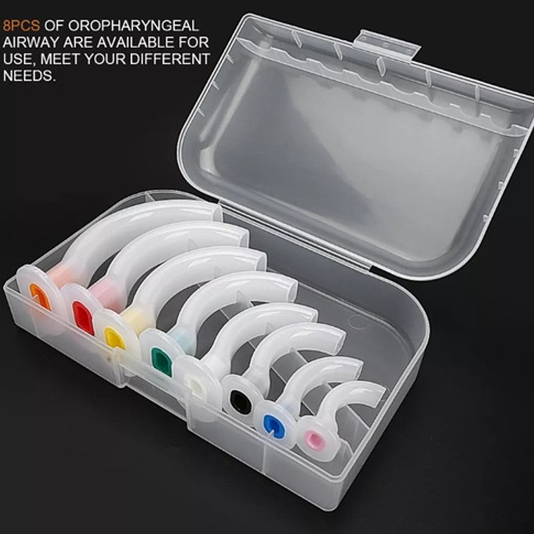 Set De Cánulas Orofaríngeas ( Mayo O Guedel) 8u En Caja Full 5