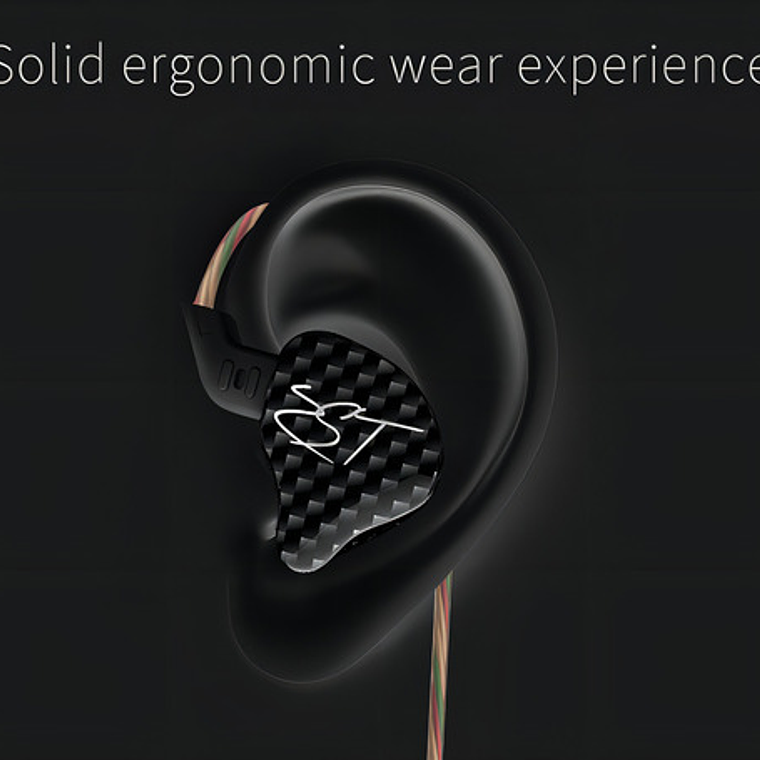 Auriculares In-ear Kz Zst With Mic Color Negro 4