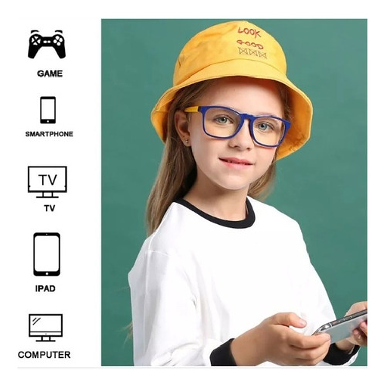 Lentes Bloqueo Luz Azul Gamers Niños Descanso De La Vista 4