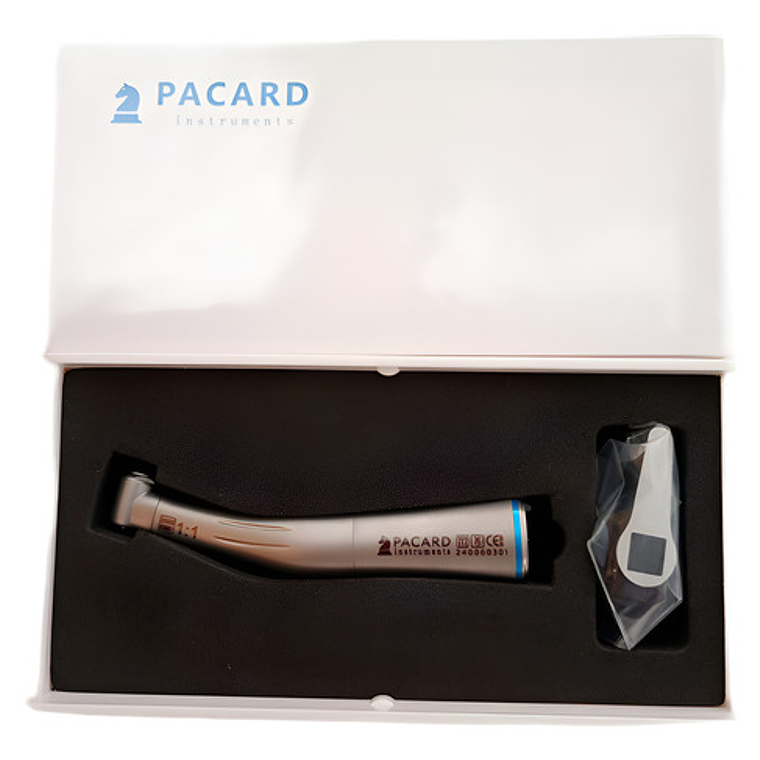 Contra Ángulo Led 1:1 Baja Velocidad Alta Calidad Pacard Color Plateado 1