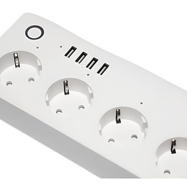 Alargador 4 Tomas Con Wifi / App Tuya / Alexa / Google Home Color Blanco 1