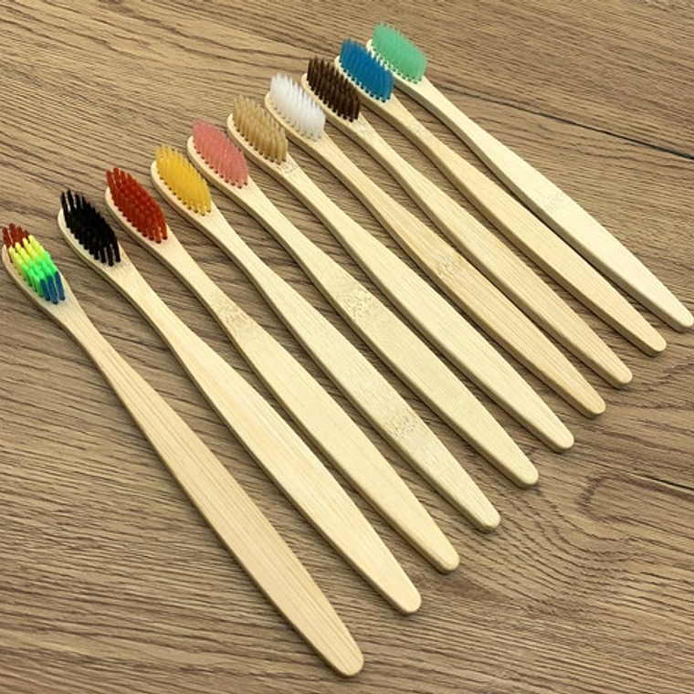 30 Cepillos De Dientes De Bambú Pacard Cajas Individuales Color Variados Al Azar 3