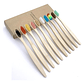 30 Cepillos De Dientes De Bambú Pacard Cajas Individuales Color Variados Al Azar - Miniatura 7