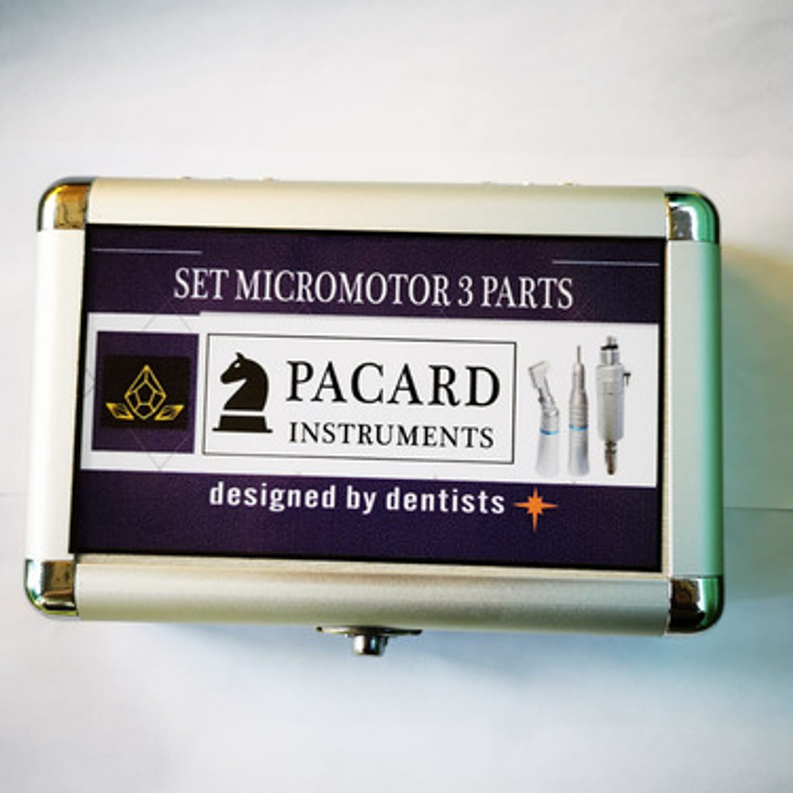 Micromotor Completo 4h Pacard En Caja Aluminio Color Con Maletín Aluminio 2