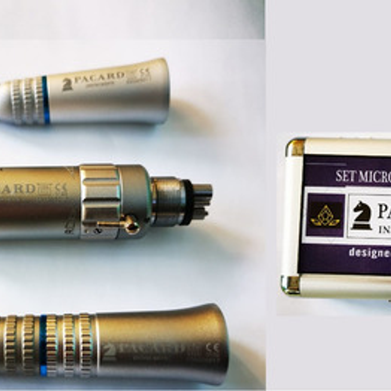 Micromotor Completo 4h Pacard En Caja Aluminio Color Con Maletín Aluminio 3