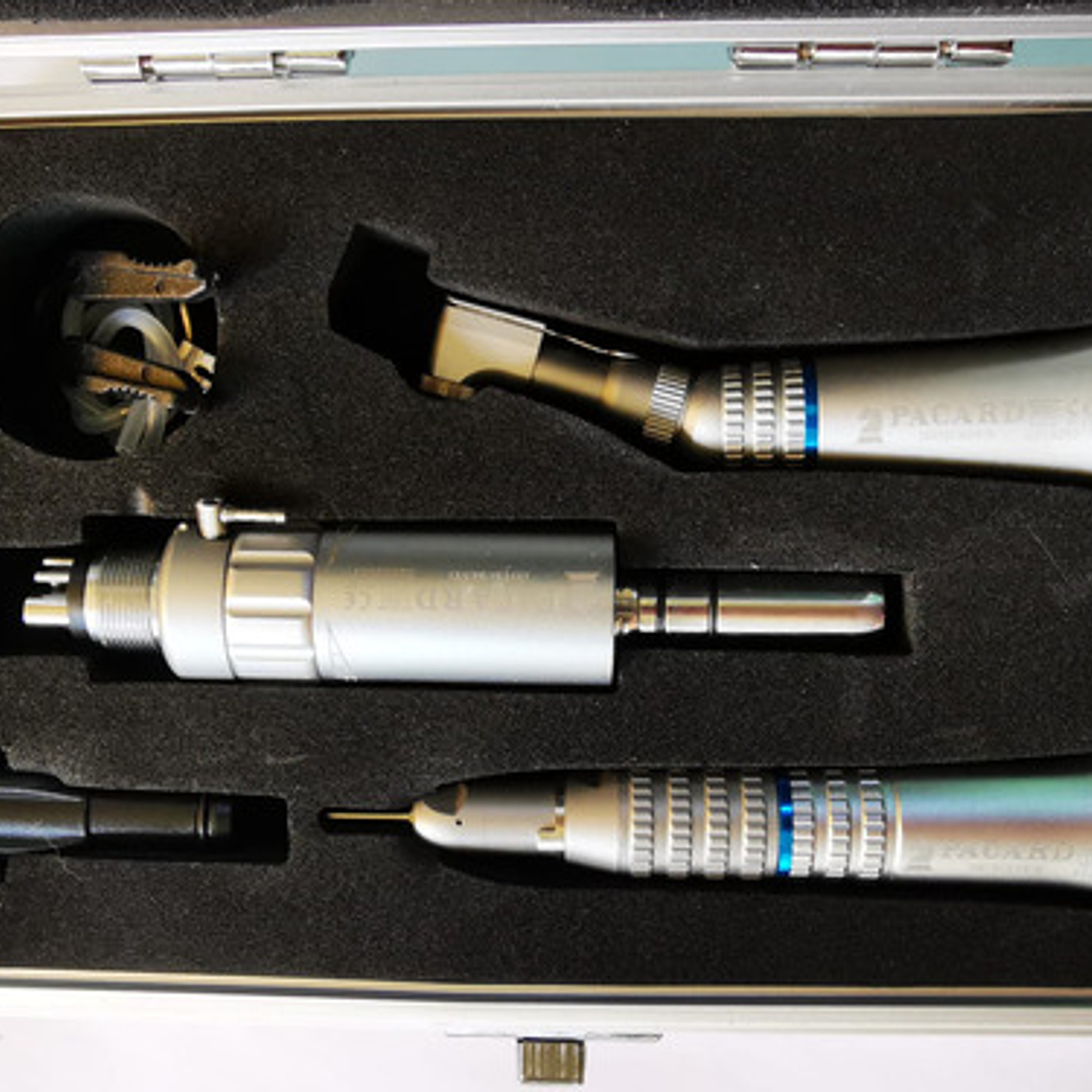 Micromotor Completo 4h Pacard En Caja Aluminio Color Con Maletín Aluminio 6