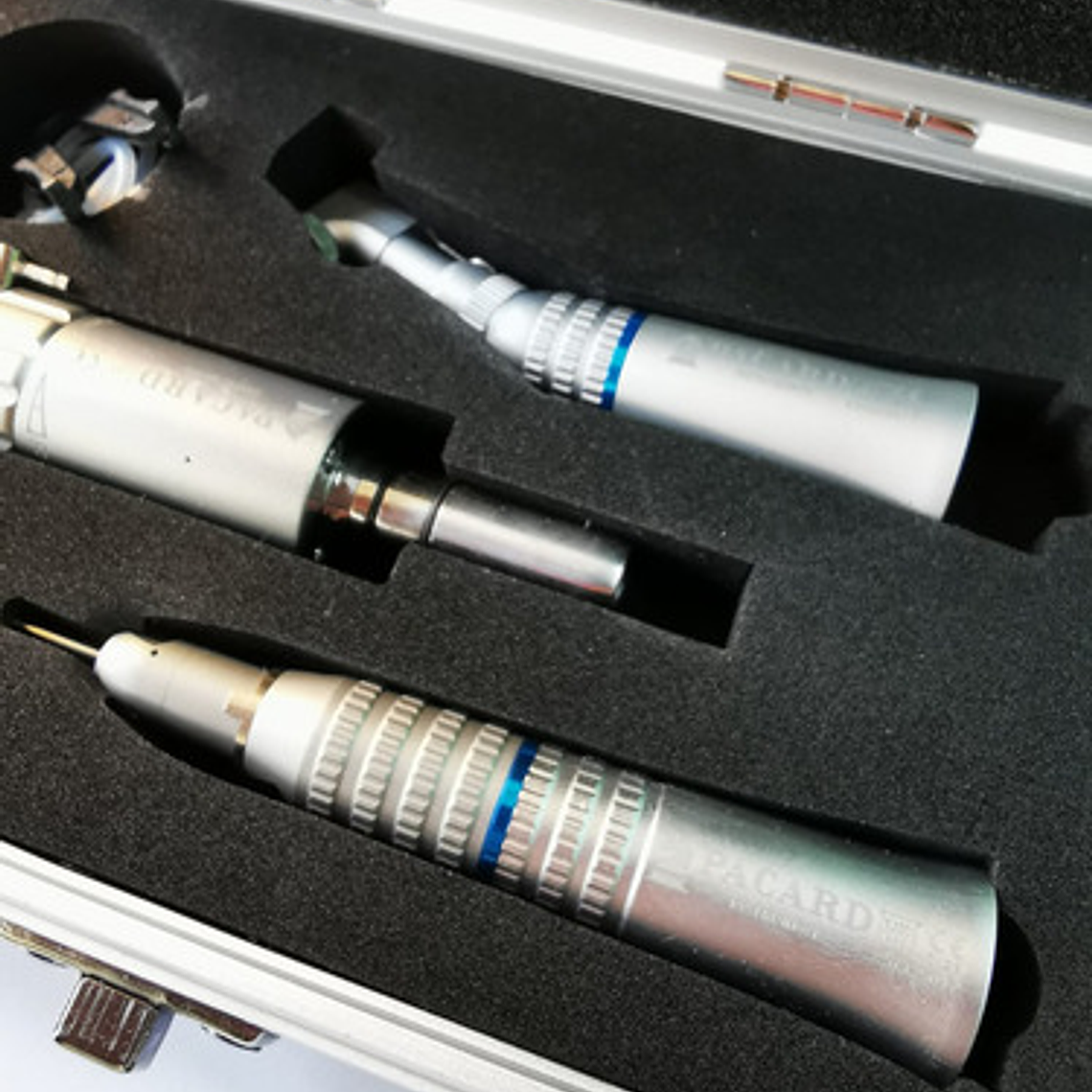 Micromotor Completo 4h Pacard En Caja Aluminio Color Con Maletín Aluminio 8