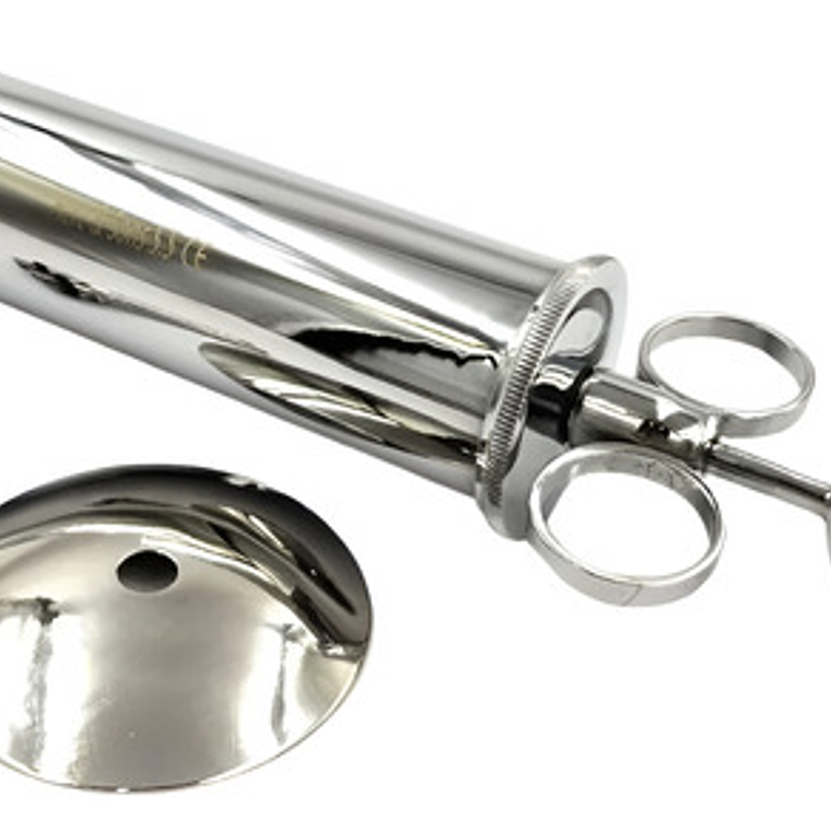 Jeringa Acero Inoxidable 100cc Pacard Capacidad En Volumen 100 Ml 2