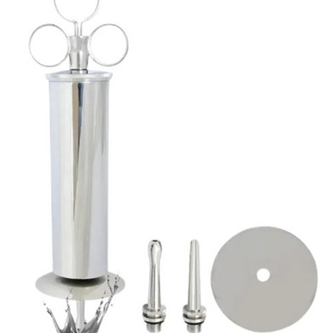 Jeringa Acero Inoxidable 100cc Pacard Capacidad En Volumen 100 Ml 3