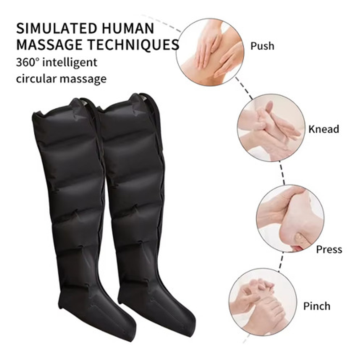 Presoterapia Masajeador De Presión Ondas De Aire Circulantes 5