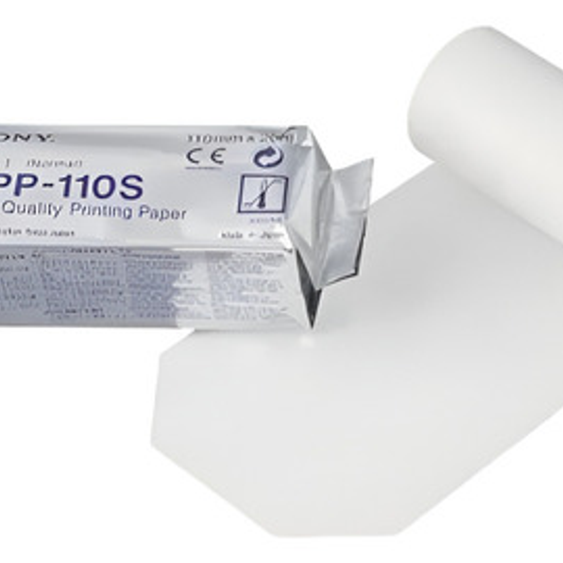 Pack 2 Papel Térmico Upp 110-s Para Video Impresora Sony Color Blanco 1