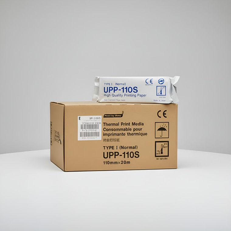Pack 2 Papel Térmico Upp 110-s Para Video Impresora Sony Color Blanco 2