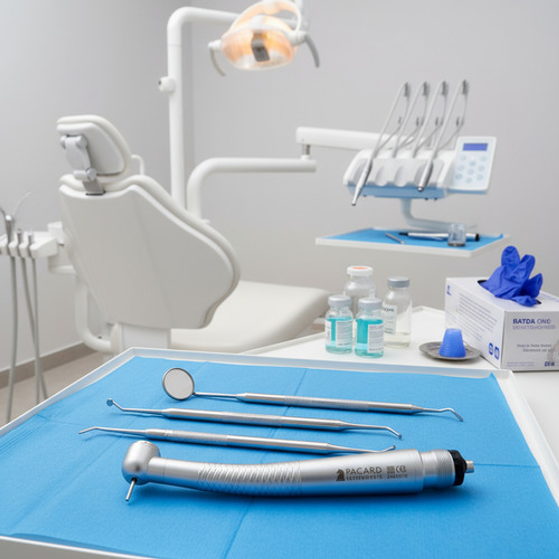 Turbina Dental Push Midwest Pacard Color Plateado 2