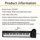 Teclado Piano Musical Para Niños 49 Teclas Flexible Plegable Color Negro - Miniatura 4