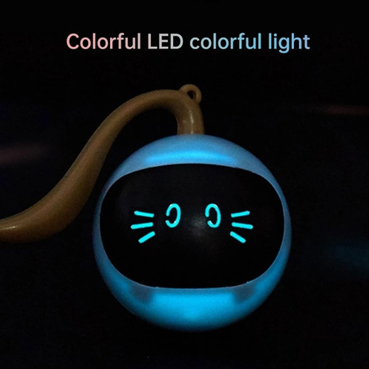 Bola Robot Juguete Gato Eléctrico Interactivo Inteligent Usb Color Blanco 4