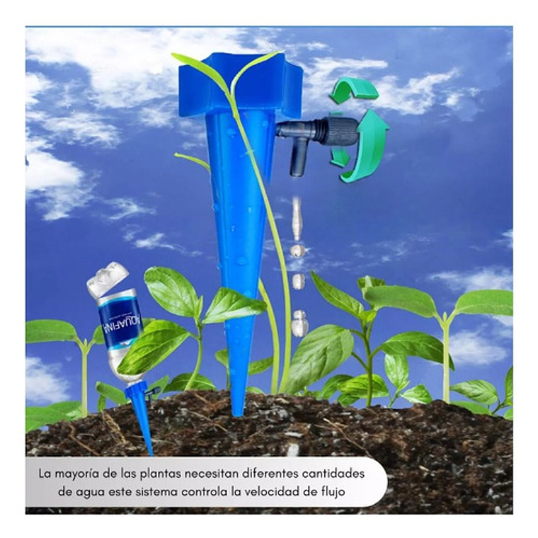 12 X Estacas Riego Por Goteo Cultivo Plantas Unidad Santiago Color Mixtas Azul Y Verde Mixtas Azul Verde 4