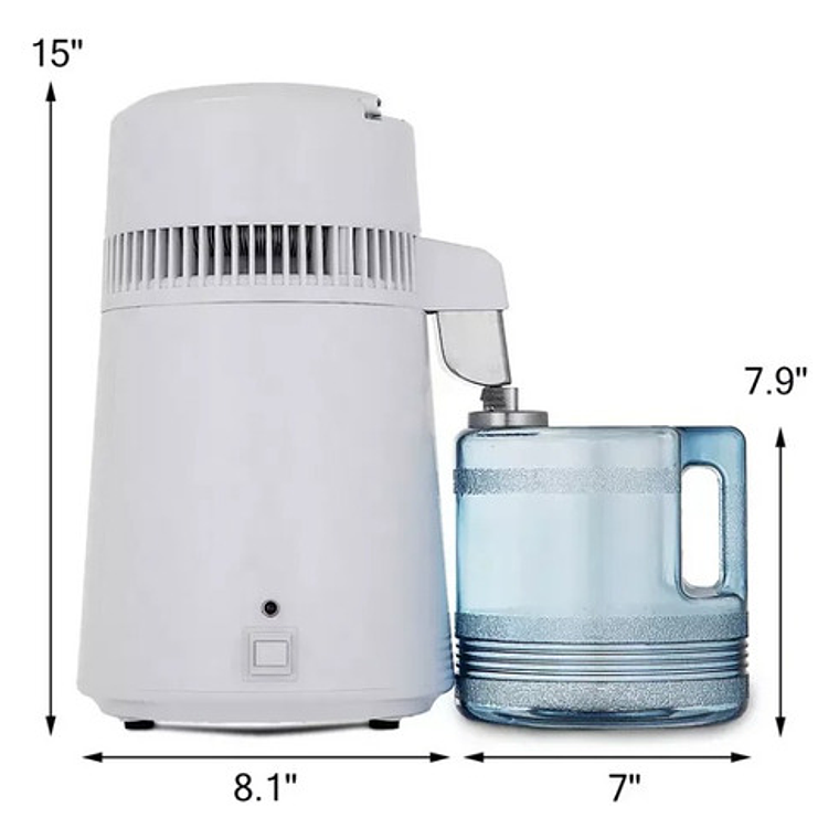 Destilador De Agua 4lts Calidad Pacard Despacho Express Color Blanco 4