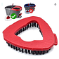 Repuesto Cepillo Mopa Balde Con Pedal Easy Wring & Clean Color Rojo - Miniatura 6