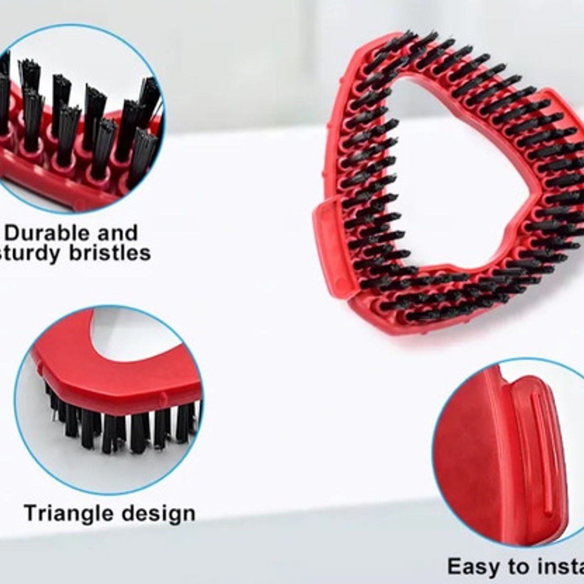 Repuesto Cepillo Mopa Balde Con Pedal Easy Wring & Clean Color Rojo 9