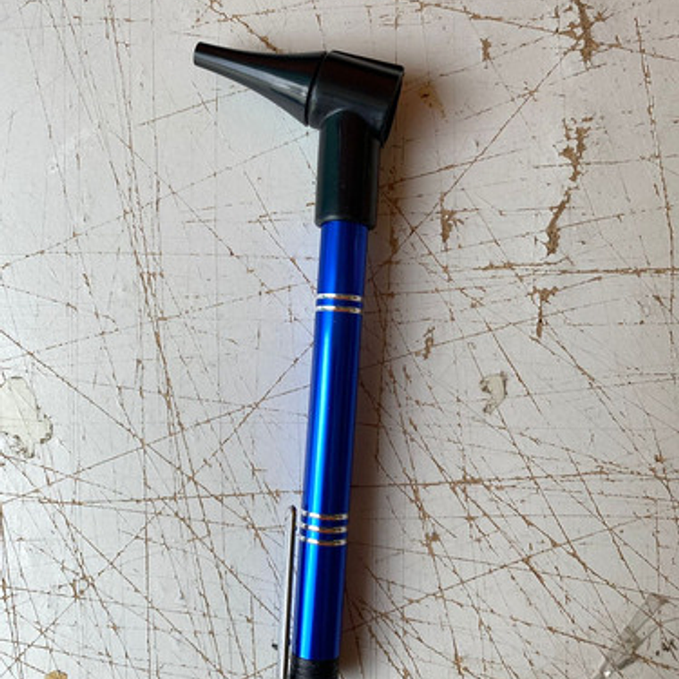 Otoscopio Médico Set Xl + Conos 2 Pilas Único C/ Estuche Color Azul 7