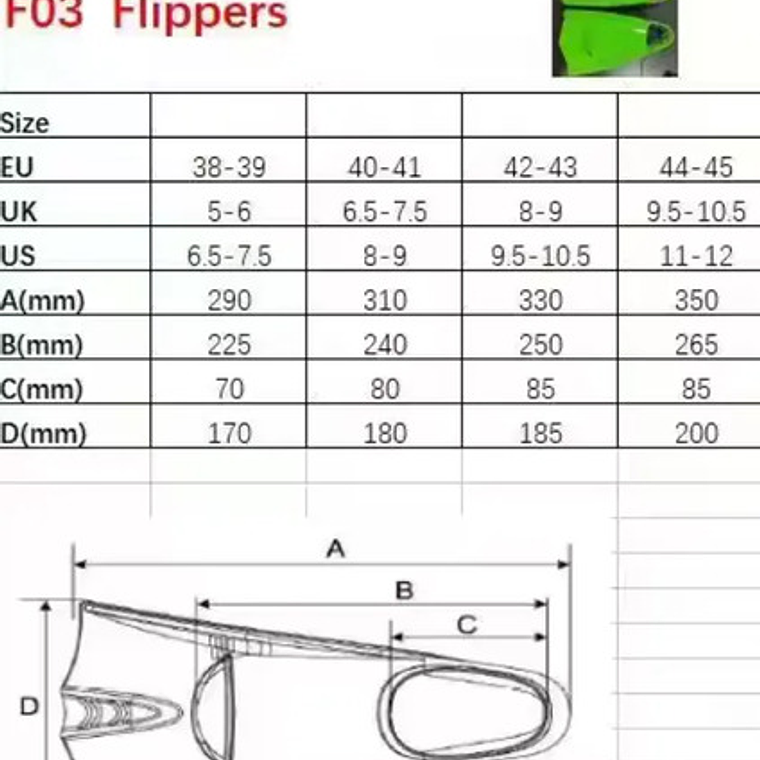 Aletas Natación Cortas Para Entrenamiento Silicona Resistent 24