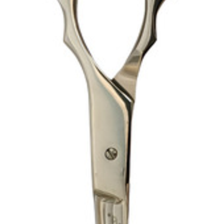 Tijera Barberia Profesional Cabello Barba Azul Anillos Gold 2