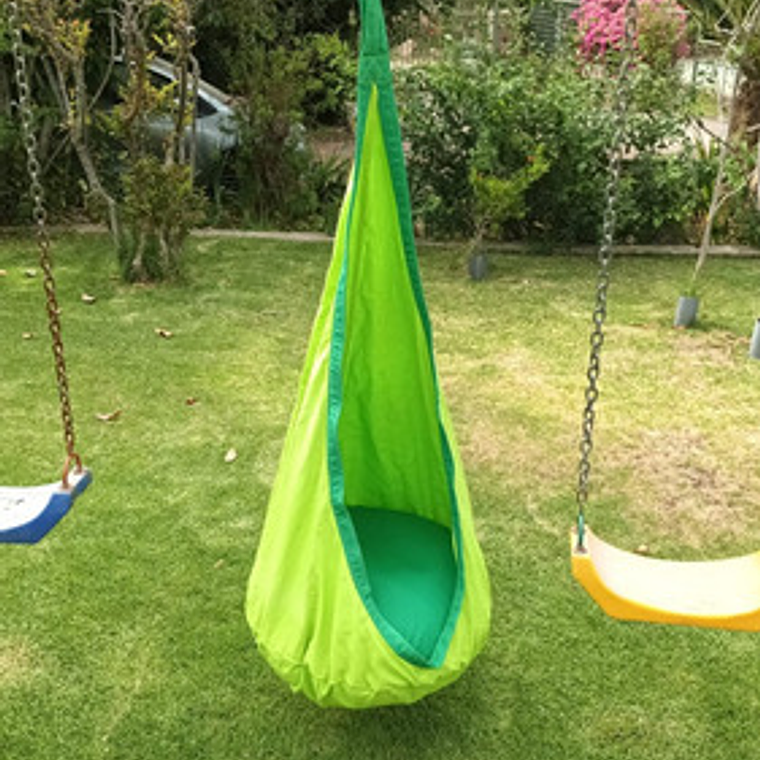 Columpio Sensorial Acolchado Resistente Incluye Anclaje Color Verde 4