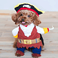 Disfraz Halloween Pirata Para Perro Gato Con Sombrero Y Capa Color Talla Xl - Miniatura 3