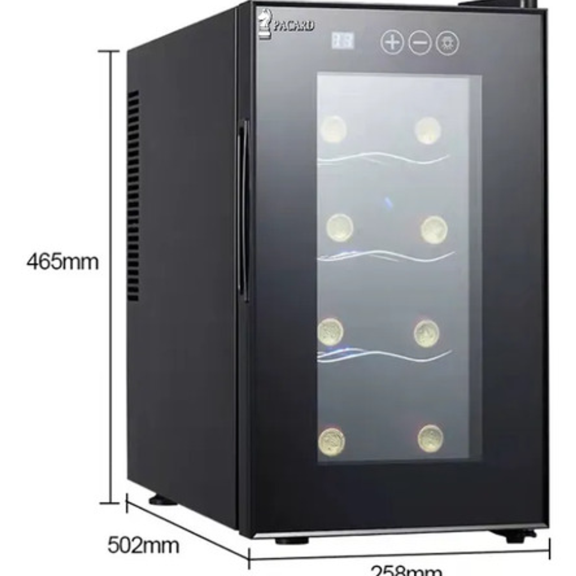 Cava De Vino Termoeléctrica 8 Botellas Panel Original Pacard 4