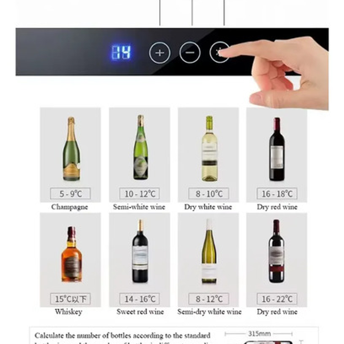 Cava De Vino Termoeléctrica 8 Botellas Panel Original Pacard 5