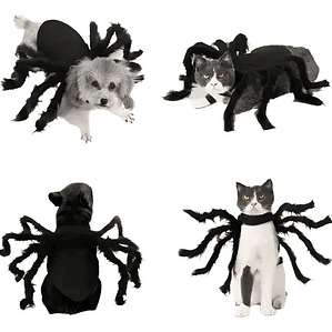 Disfraz Perro Gato Diseño Araña Halloween Y Risas Tamaños Color Talla S