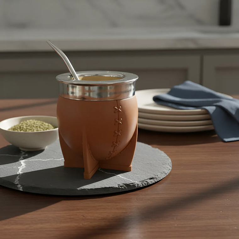 Mate Pampa Xl Térmico Doble Capa Sin Curado Original Arg. 4