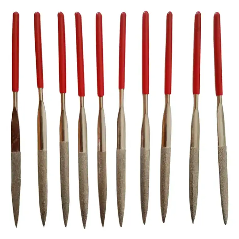 Set 10 Limas Largas Manuales Para Laboratorio Dental Y Más 2